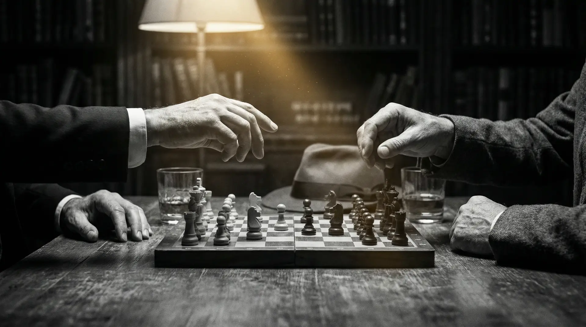 十次啦综合怡春院 艺术探索系列 - 非线性叙事，棋盘上的对弈象征命运的交错